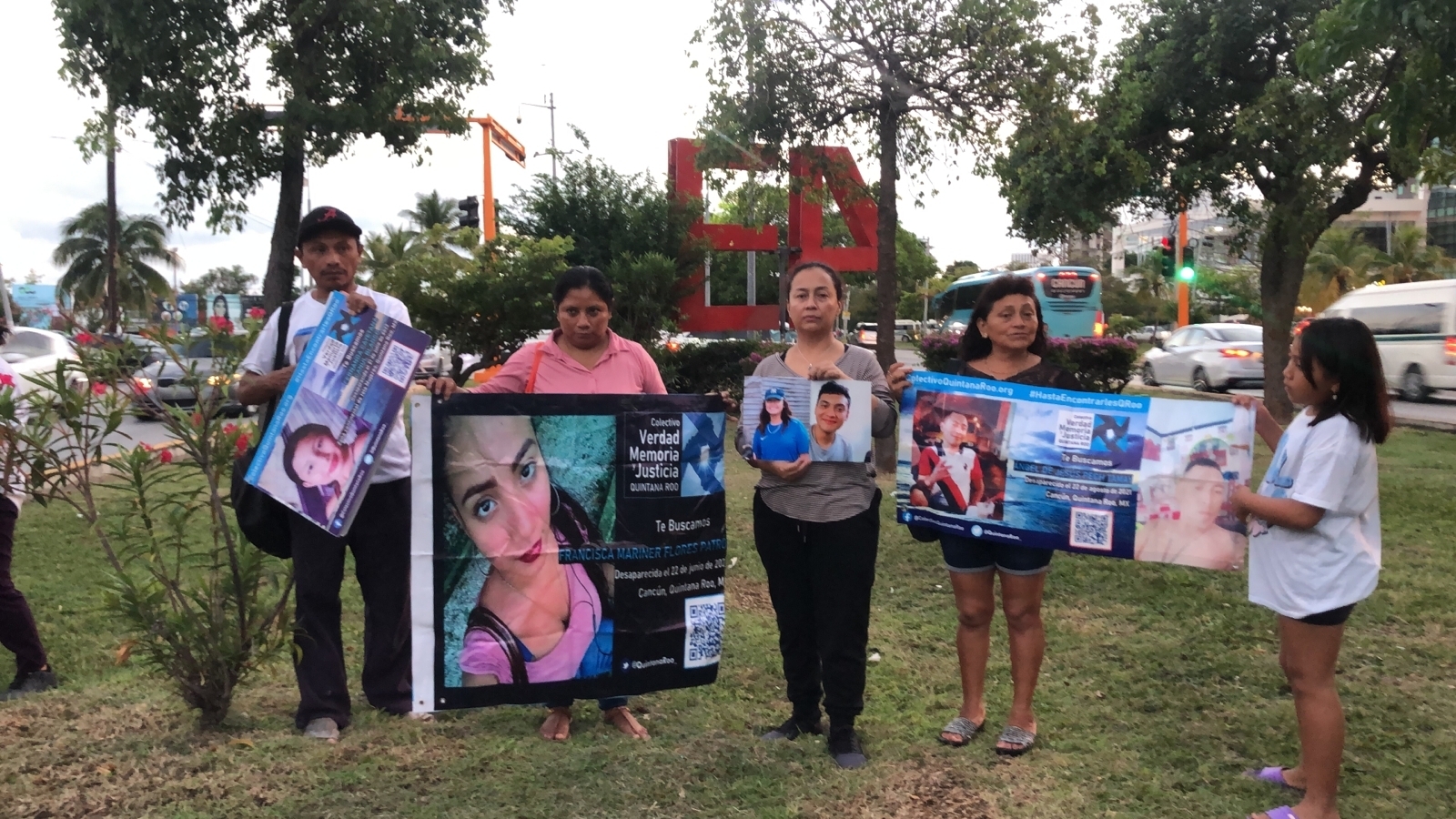 Madres de desaparecidas en Quintana Roo se manifiestan en Cancún