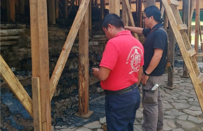 Una parte de la zona arqueológica de El Tajín se vio afectada por un incendio