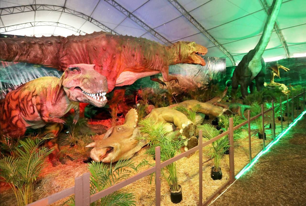 Familias de Tizimín disfrutan de la Expo Dinosaurios: FOTOS