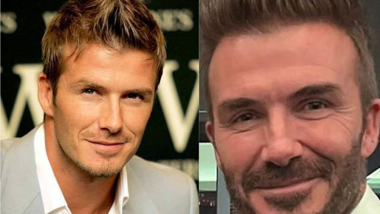 David Beckham ha tenido un cambio considerable con el paso de los años y los arreglitos