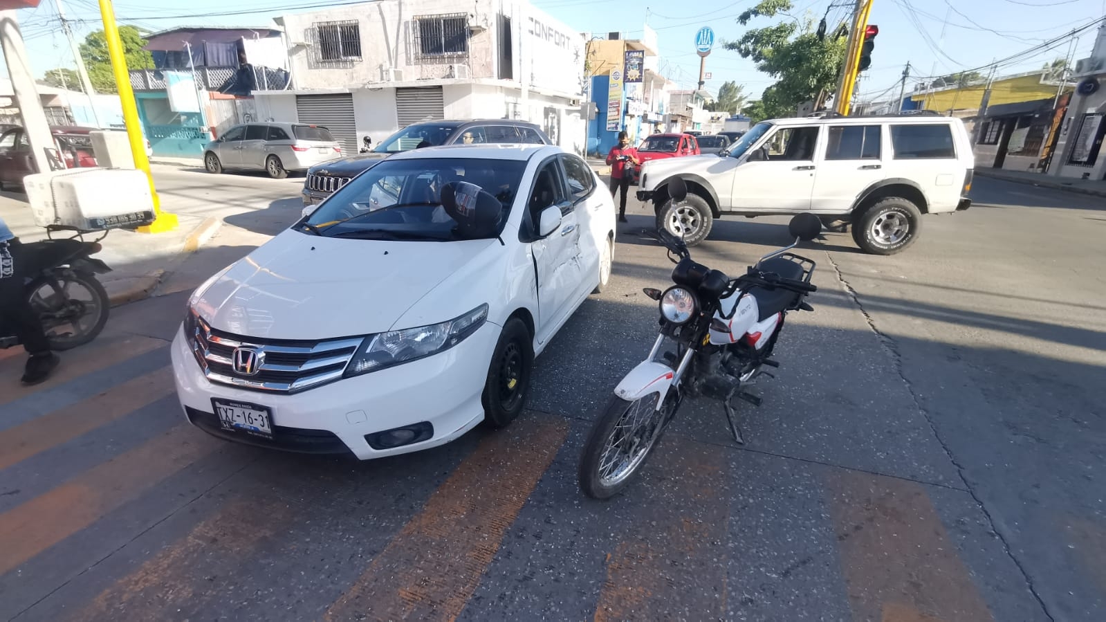 La mujer y la menor no requirieron traslado a un hospital