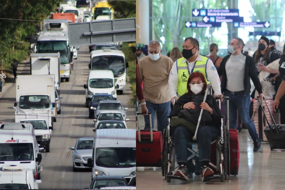 La remoción de un vehículo volcado en el Boulevard Colosio alentó la circulación de automovilistas al aeropuerto de Cancún