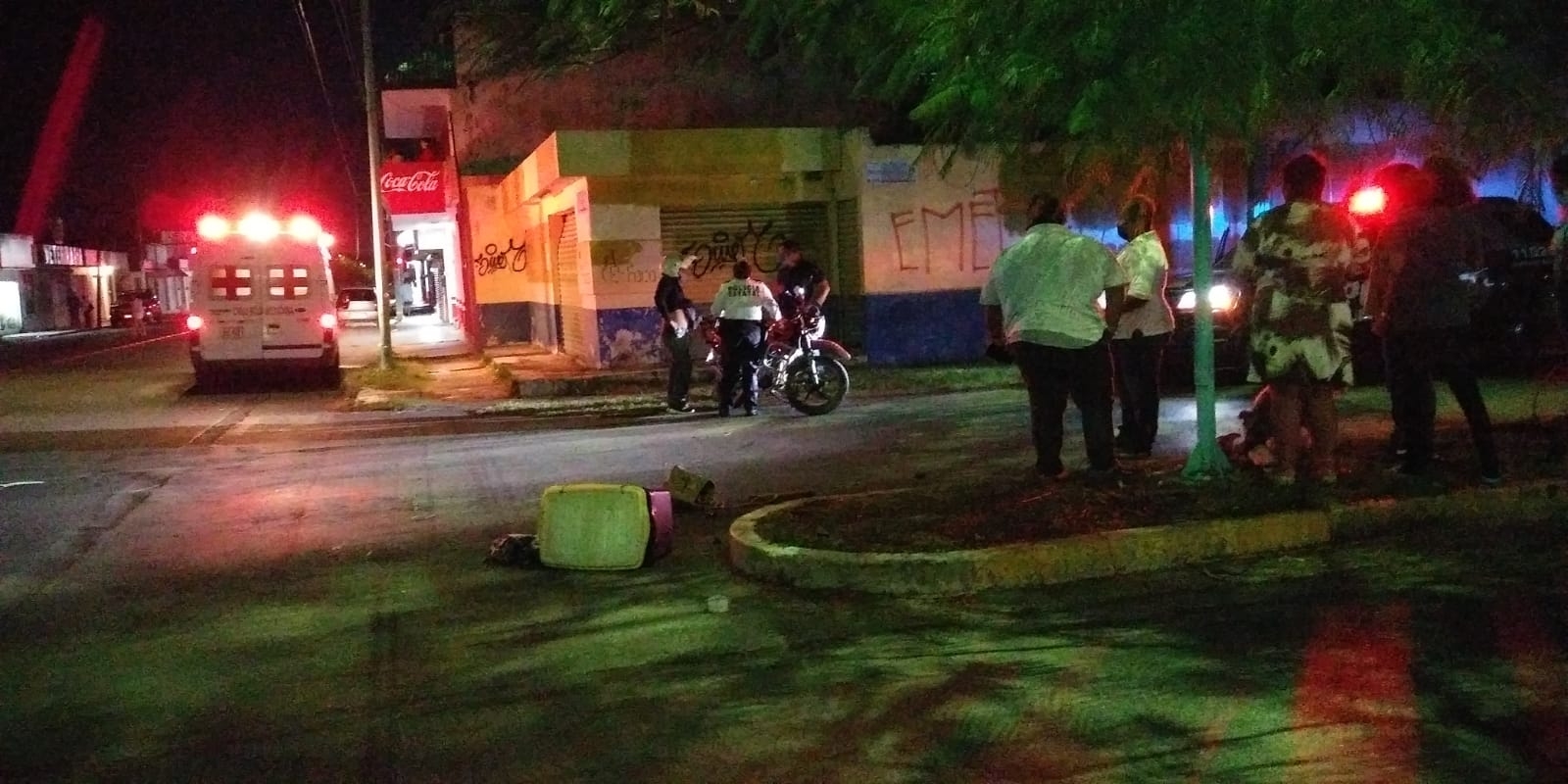 Pese al operativo de búsqueda, la Policía de Chetumal no dio con el conductor que arrolló al motociclista