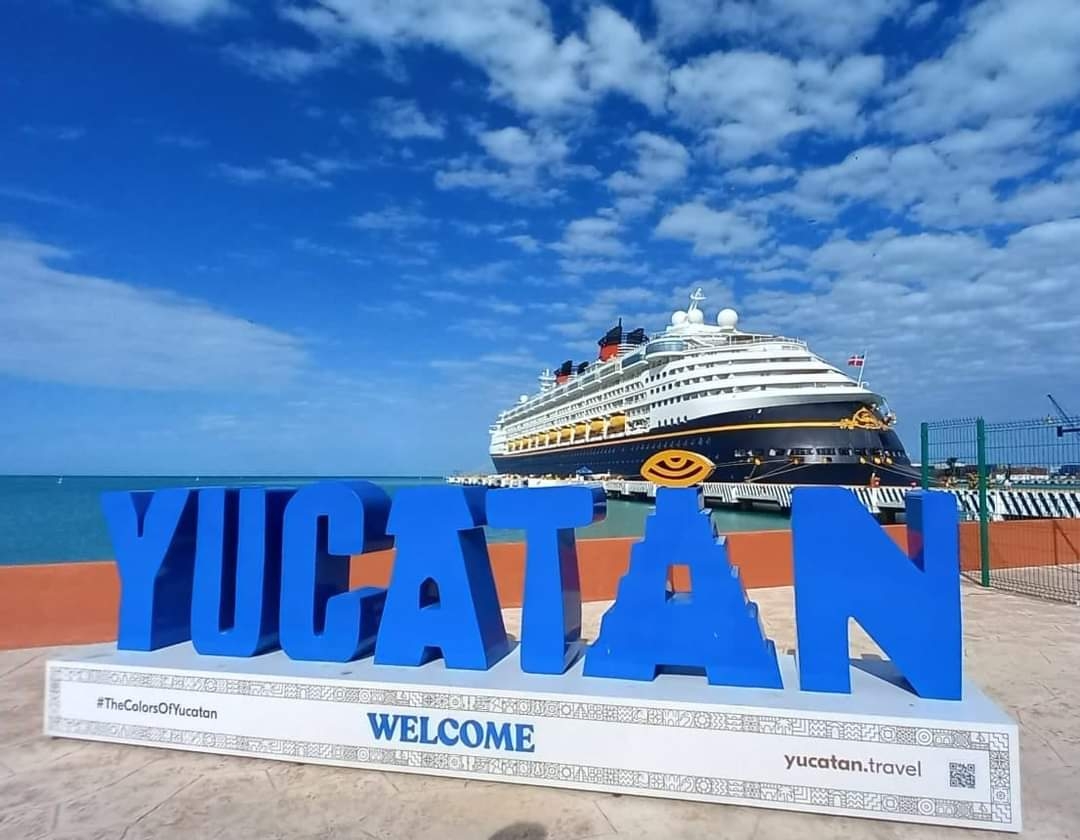 Crucero 'Disney Wonder' llega por segunda ocasión a Progreso, Yucatán
