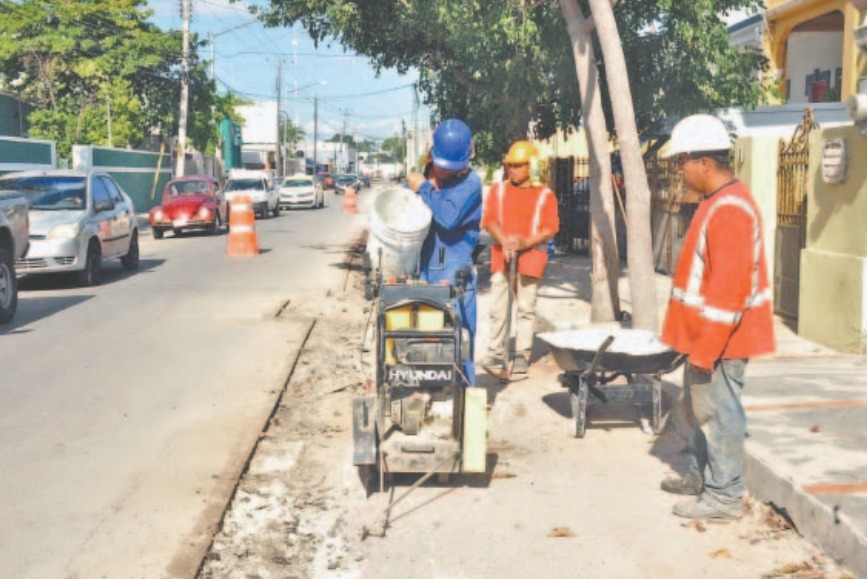 Las cortadoras y perforadoras funcionan durante el día en la colonia Itzimná