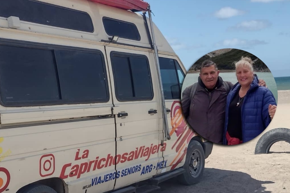 'La Caprichosa' es la unidad en la que los abuelitos argentinos buscan llegar a Tulum, Quintana Roo