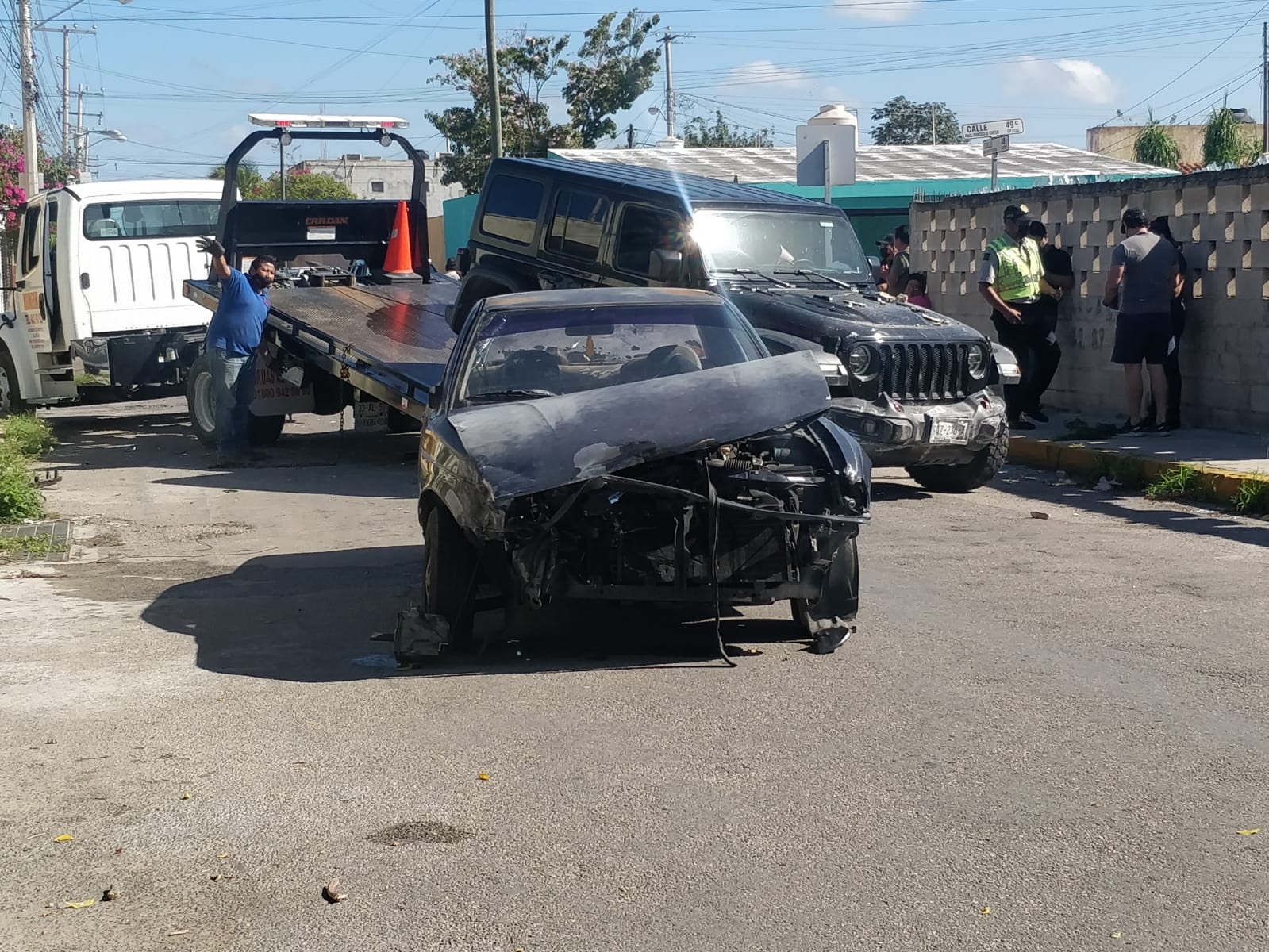 Mérida: Conductora provoca choque en el fraccionamiento Francisco de Montejo