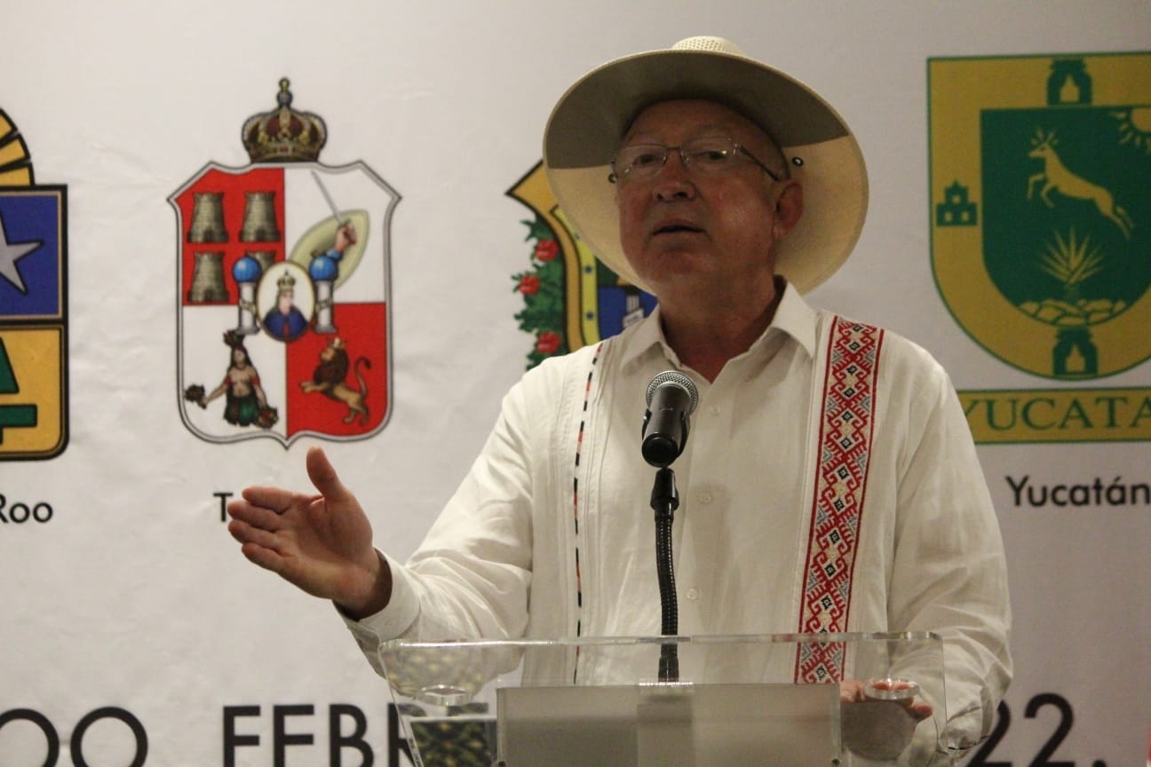Ken Salazar habla de avances en reuniones con gobernadores del Sur Sureste de México: VIDEO