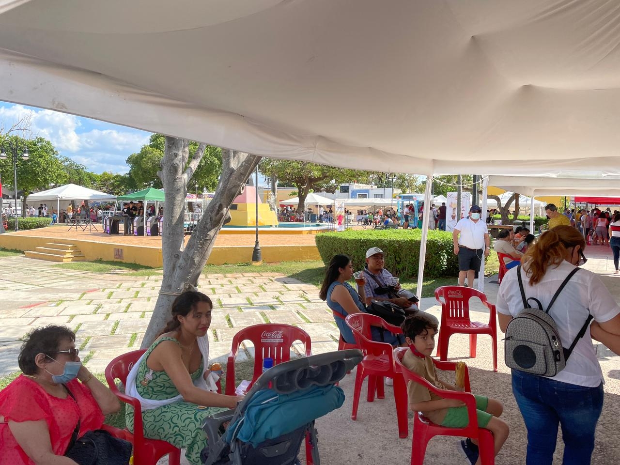 El evento se realiza en el parque de Santa Anna