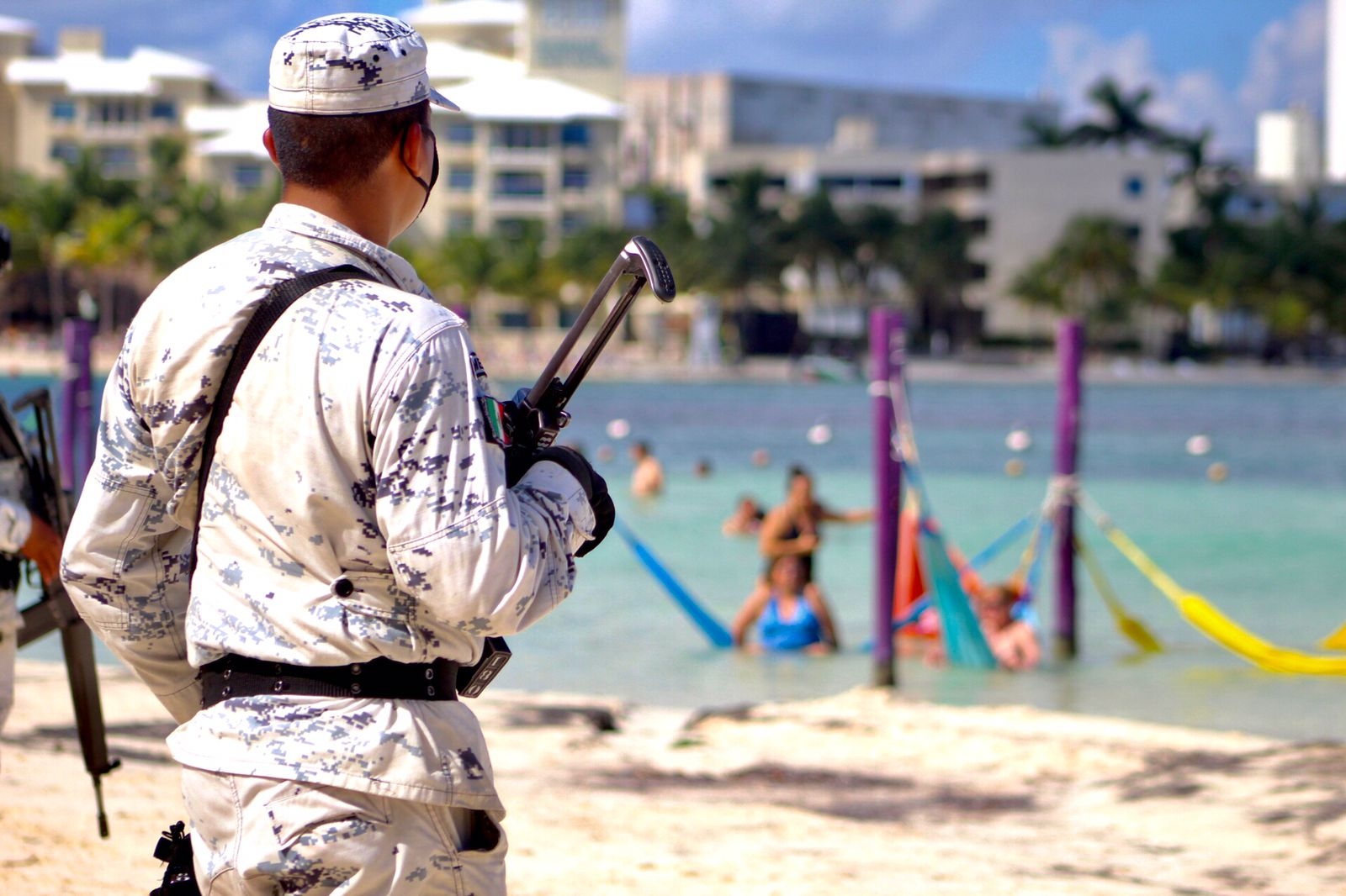 Quintana Roo recibió al Batallón de Seguridad Turística en diciembre del 2021, para reforzar la vigilancia en el estado