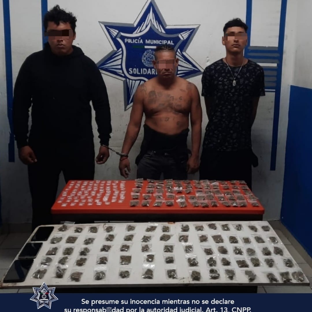 Detienen en Playa del Carmen a tres narcomenudistas