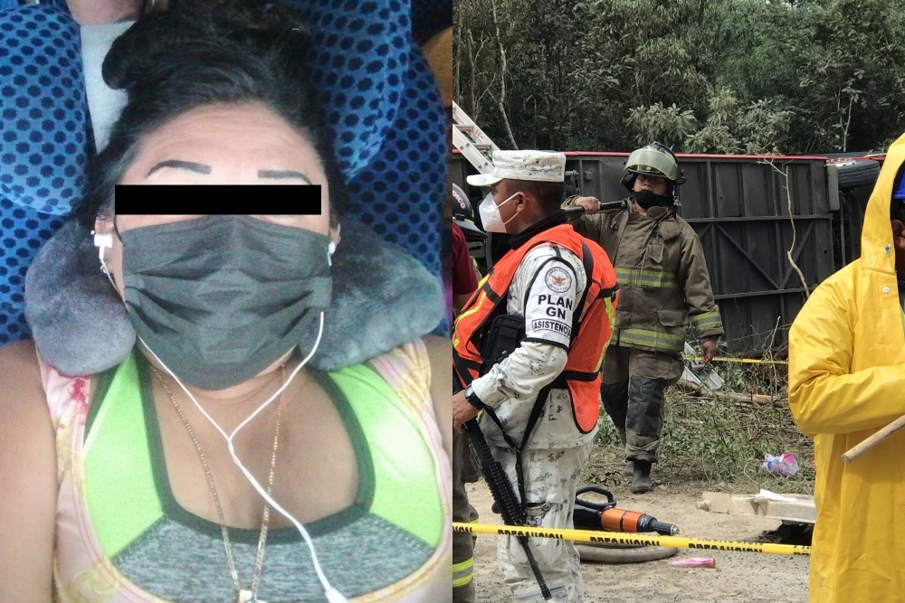 La mujer de 35 años iba rumbo a la capital de Yucatán, tras vacacionar unos días en Cancún con sus familiares