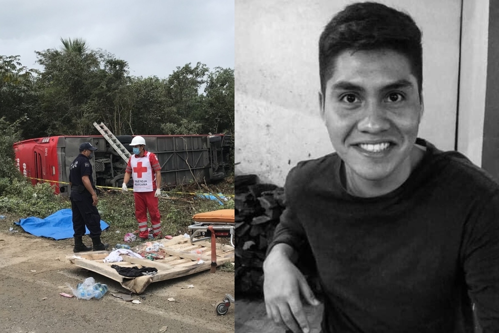 Jugador de basquetbol, entre los muertos tras la volcadura del ADO en la Cancún-Mérida