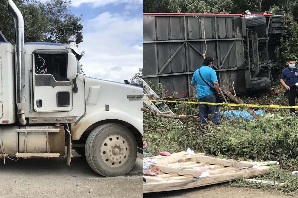 Uno de los choferes involucrados en el accidente en la carretera Canncún-Mérida se mantiene hospitalizado