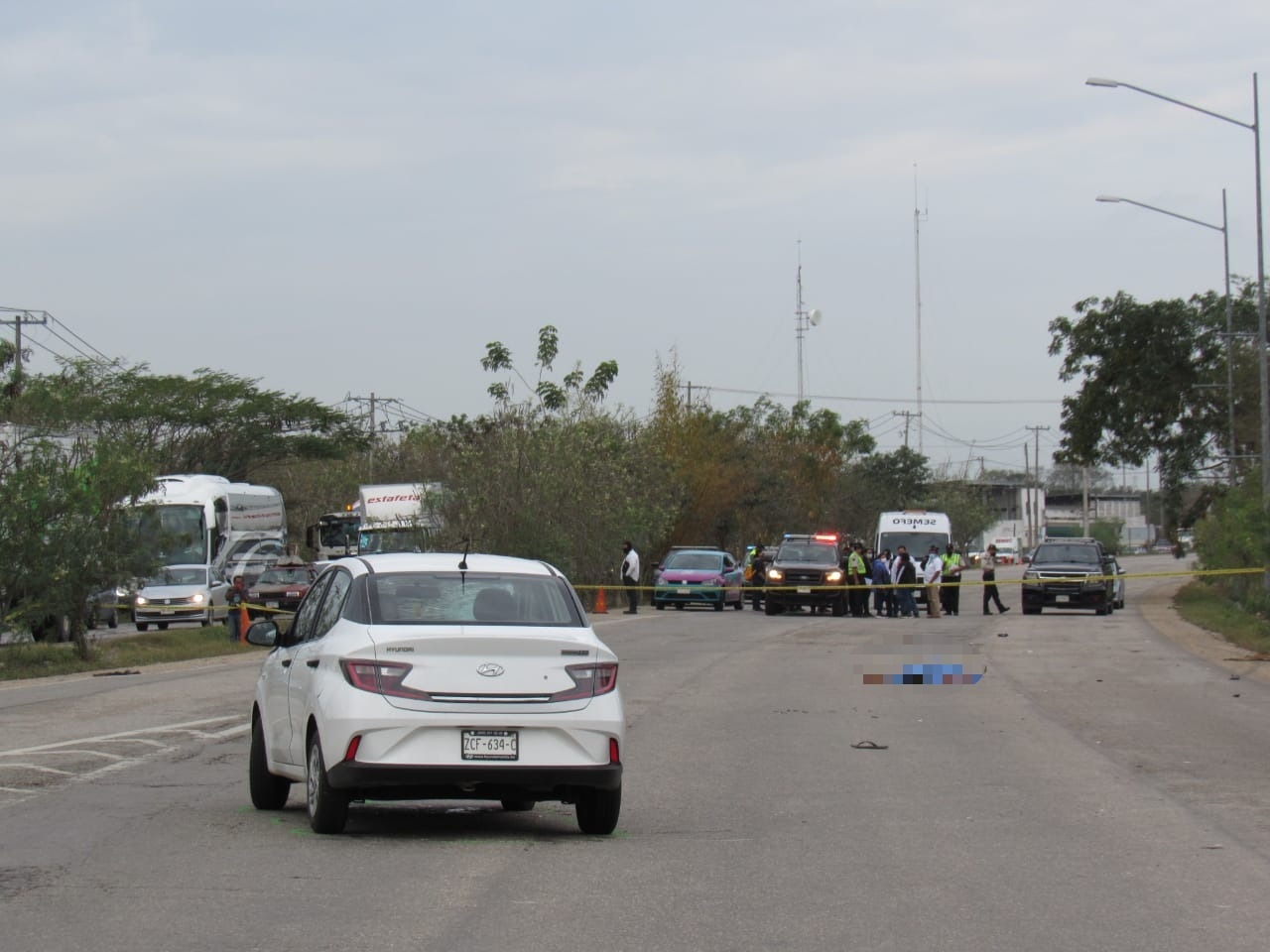 Muere abuelito atropellado sobre el Periférico de Mérida