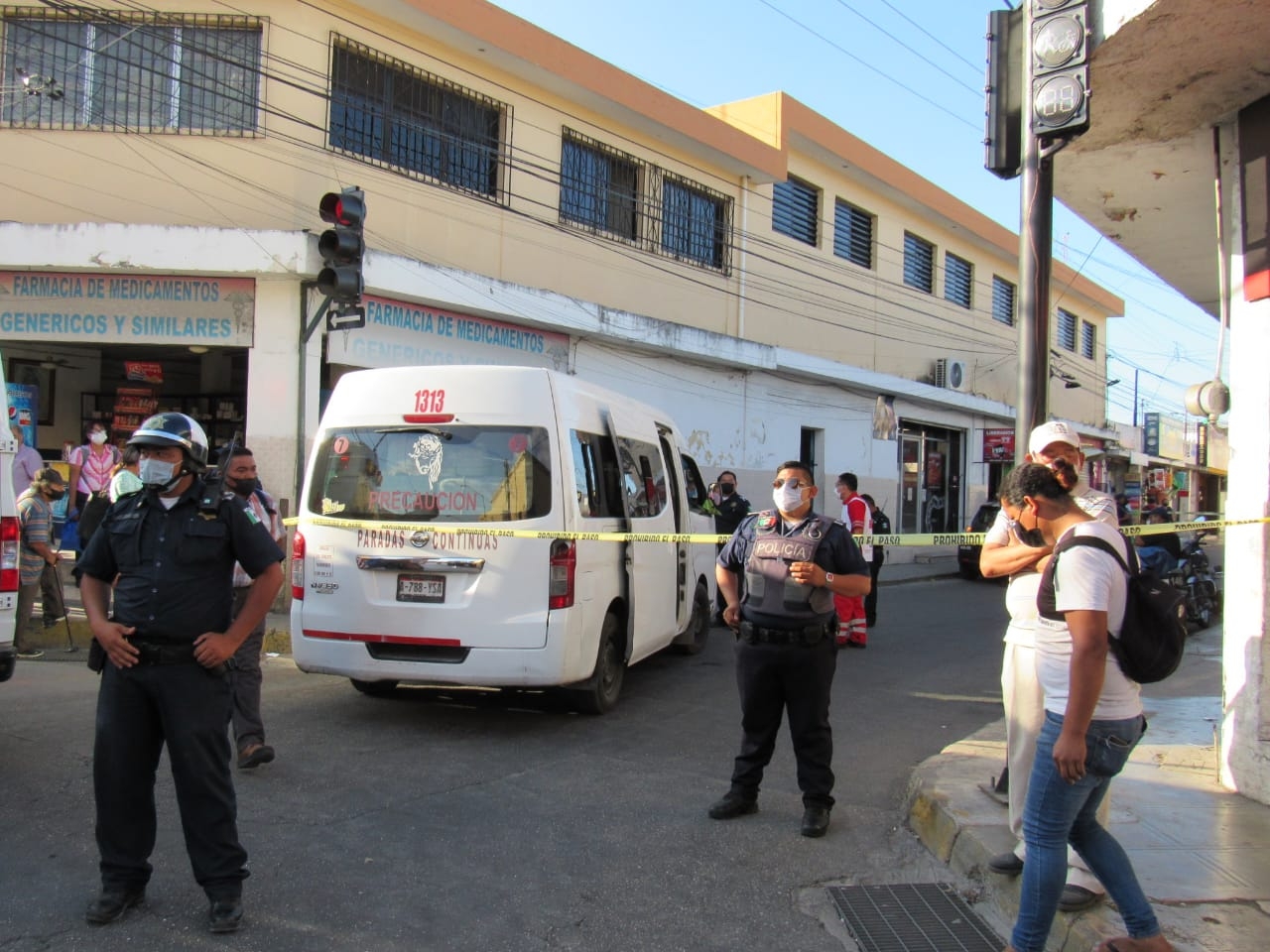 Servicios de emergencia asistieron al centro de Mérida por el percance