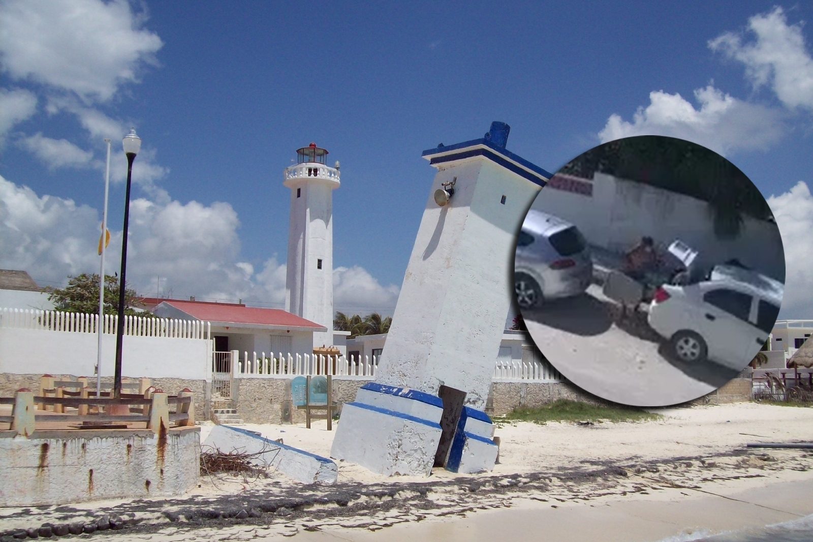 Cámara capta robo de una maleta en Puerto Morelos: VIDEO