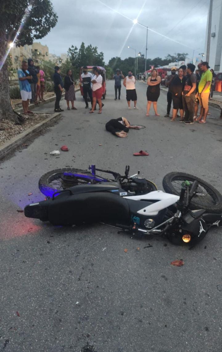 Muere motociclista tras impactarse contra un árbol en la región 255 de Cancún