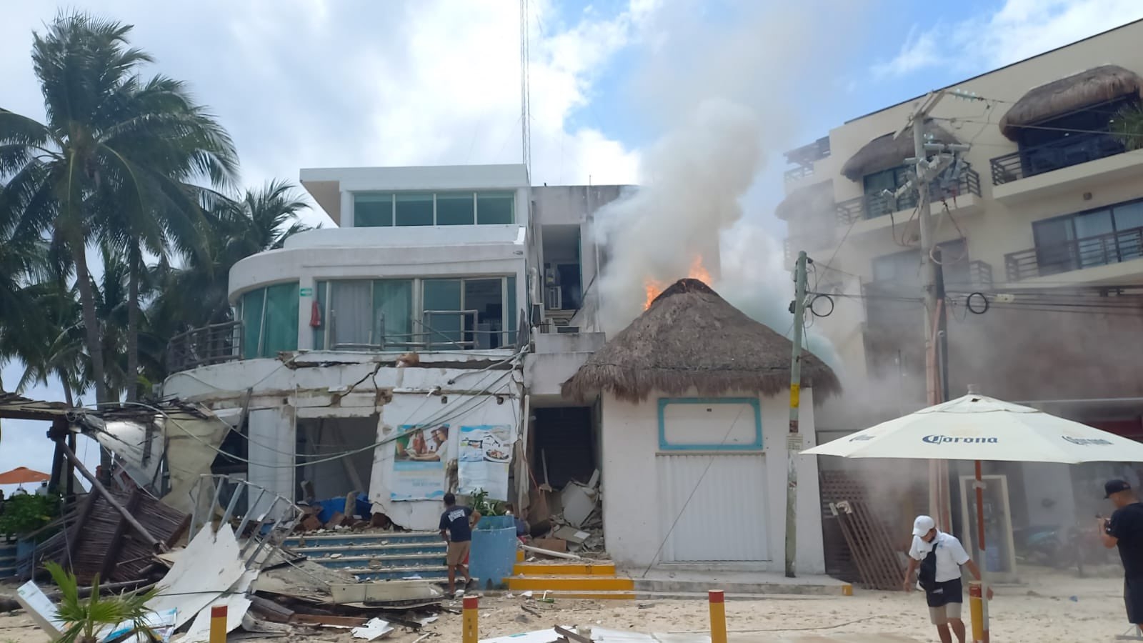 Revelan causa de la explosión en un restaurante de Playa Mamitas