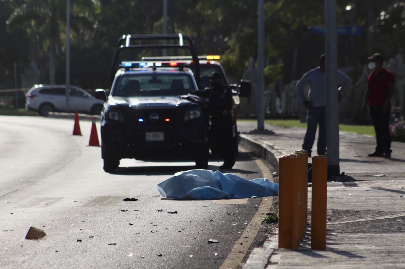 Motociclista derrapa y muere al instante en la Zona Hotelera de Cancún