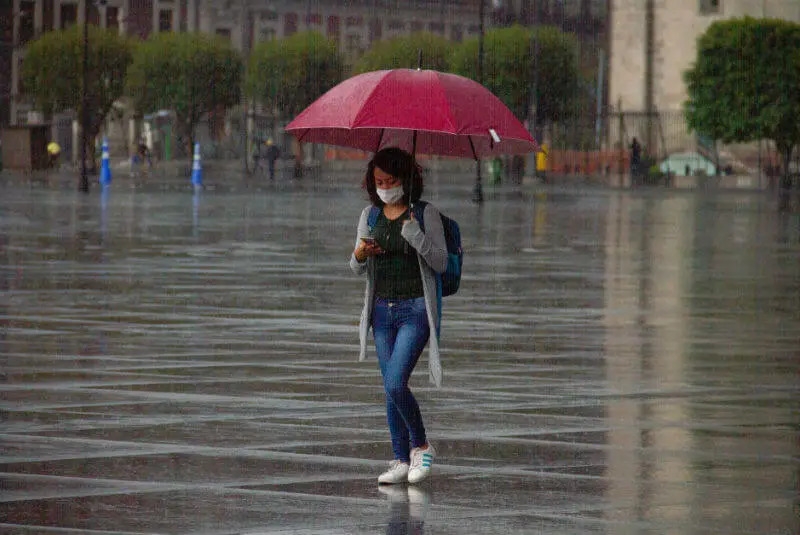 Clima CDMX y Edomex, 28 de abril de 2022: Se mantienen las lluvias aisaldas y chubascos por la tarde