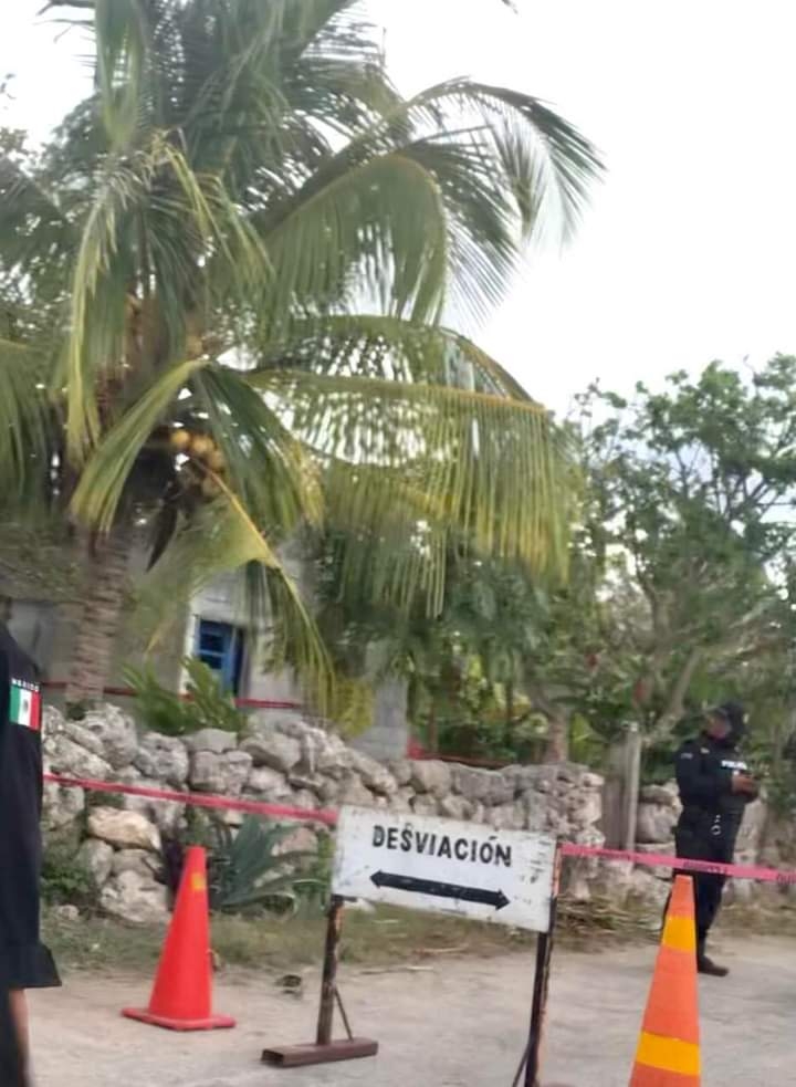 La policía acordonó el lugar