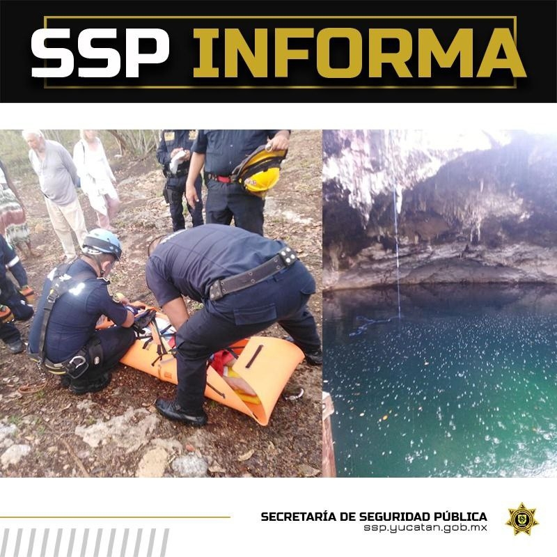 La mujer fue auxiliada por elementos de la SSP