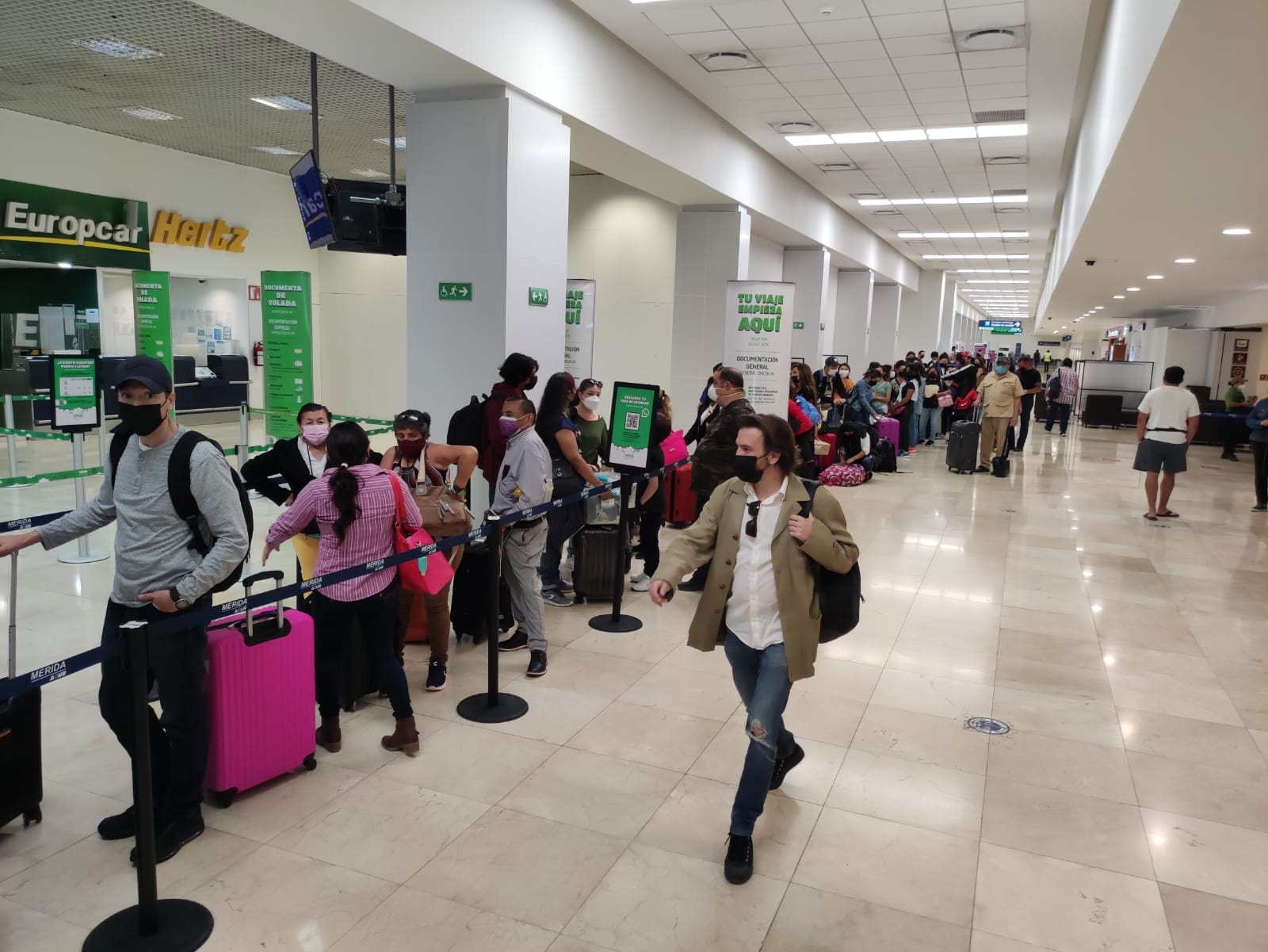 El vuelo 821 de Aeroméxico fue el primero en despegar la mañana de este jueves en el aeropuerto de Mérida