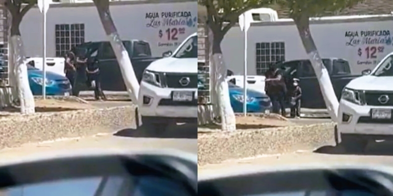 Niña intenta evitar que sicarios secuestren a su padre en Sonora