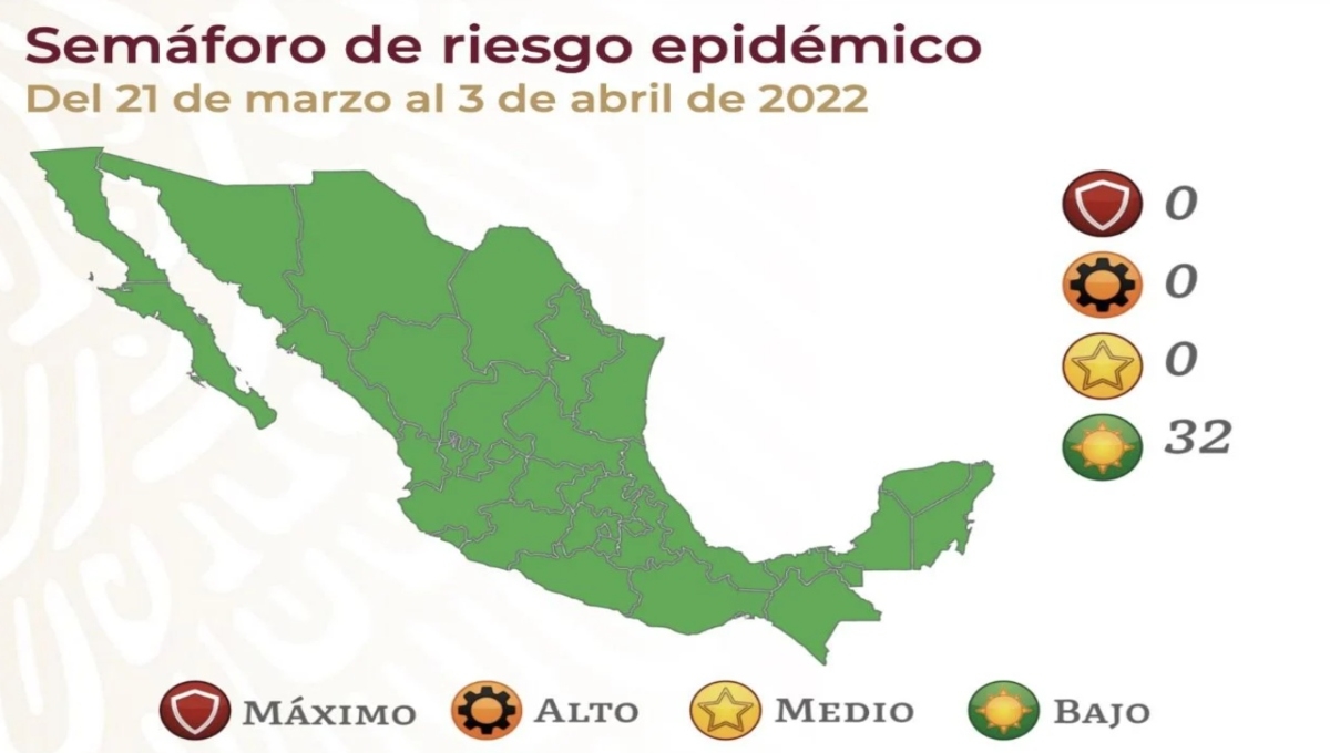 Este nuevo semáforo de riesgo epidémico estará vigente del 21 de marzo al 3 de abril