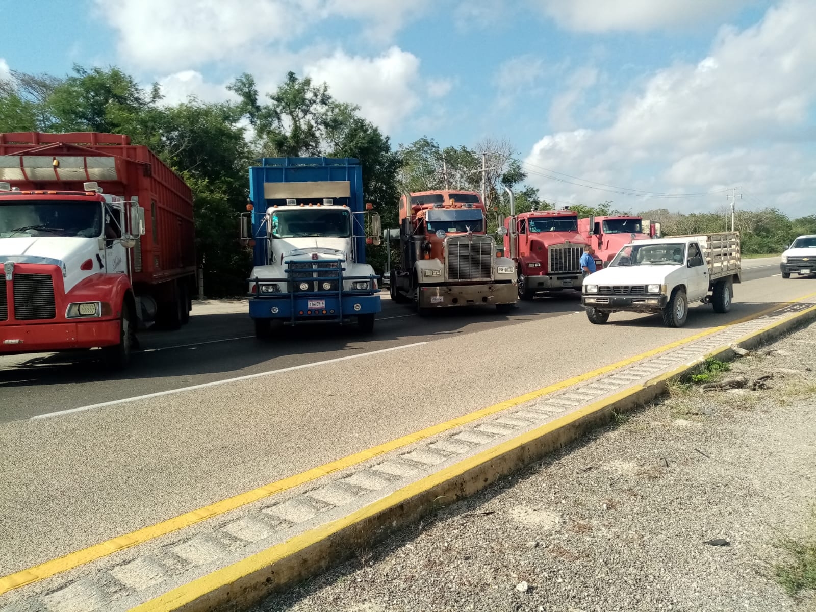 Transportistas de Yucatán se suman al paro nacional; exigen menos cobros: EN VIVO