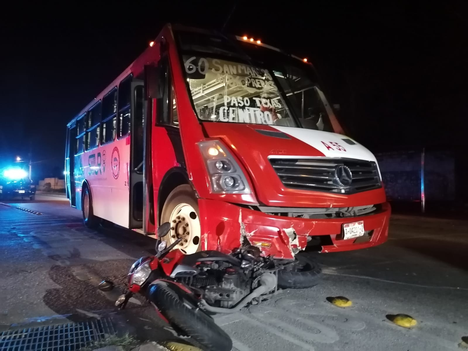 El motociclista fue trasladado al hospital