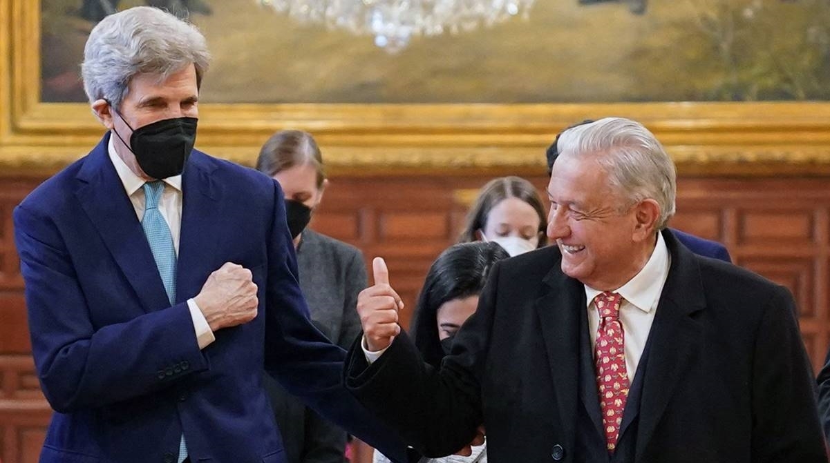 AMLO se reunirá con John Kerry para continuar la pláticas sobre el cambio climático