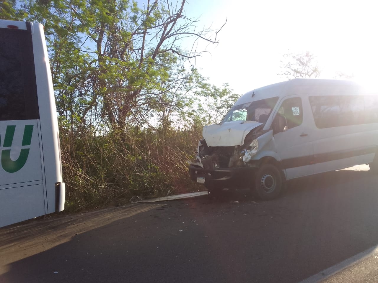 La vagoneta quedó el pérdida total