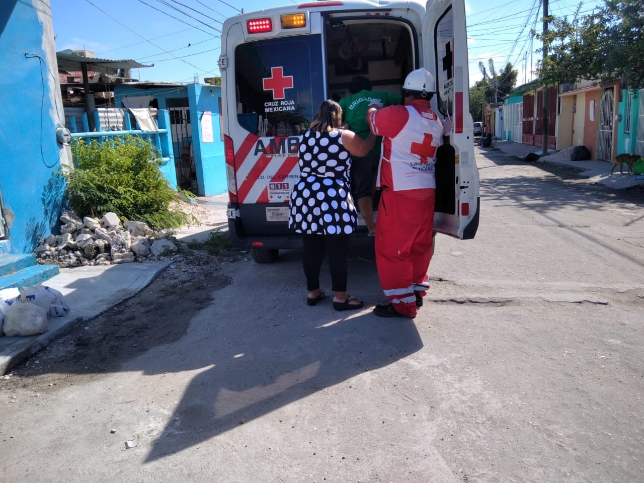 El hombre resultó con lesiones en espalda y brazo izquierdo