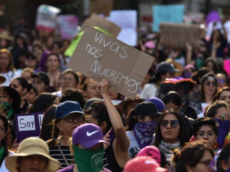 En el marco del Día Internacional de la Mujer, en la Ciudad de México se alista una megamarcha que avanzará del Ángel de la Independencia al Zócalo capitalino