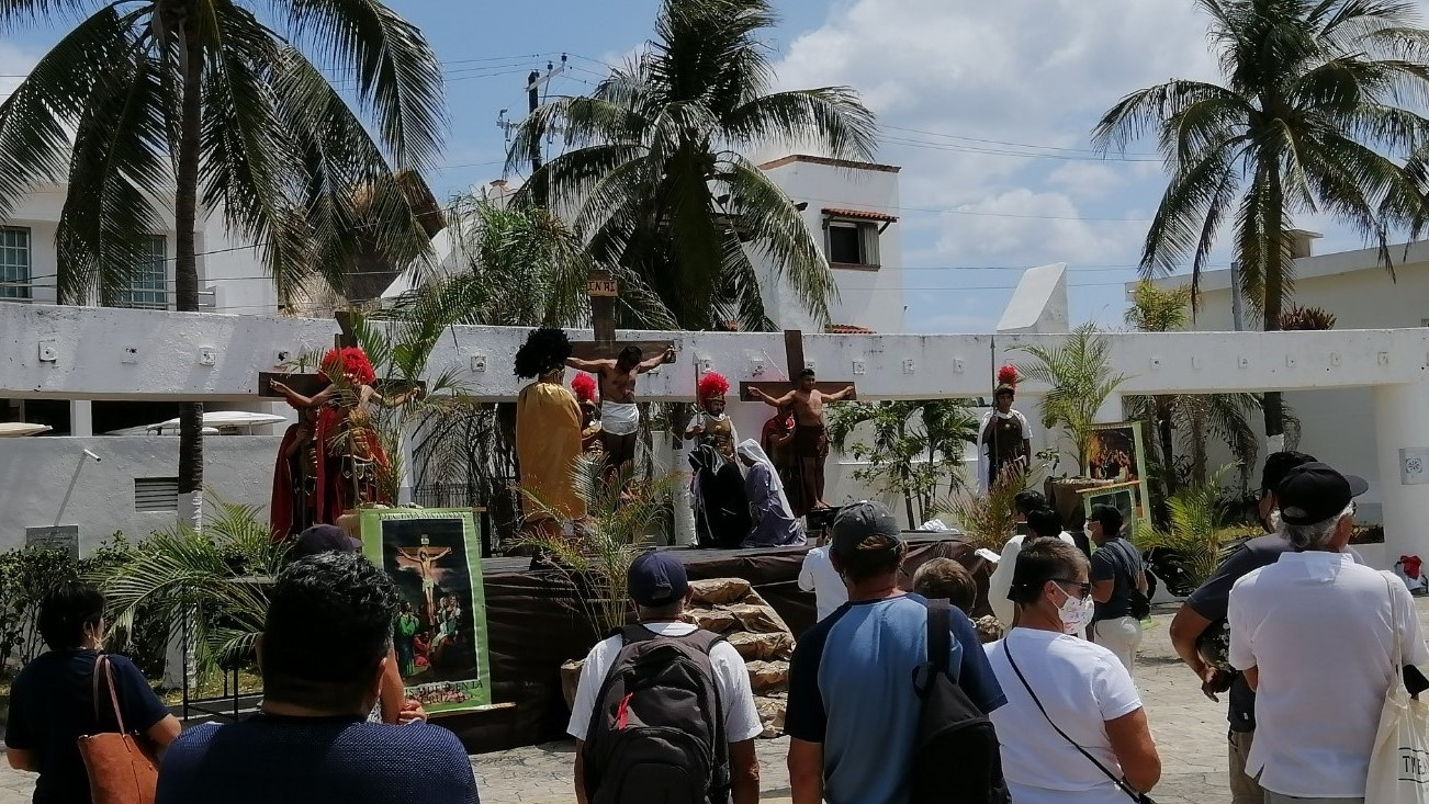 Modifican horario del Viacrucis en Isla Mujeres