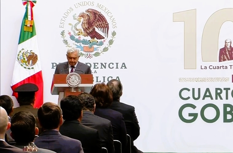 El presidente informó sobre los delitos que han ido a la baja en su administración. Foto: Captura de pantalla