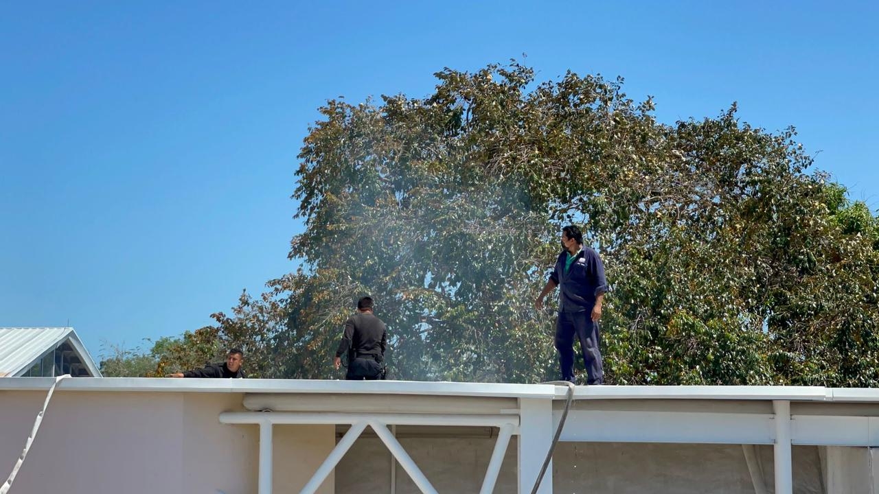 El incendio fue combatido en casi media hora