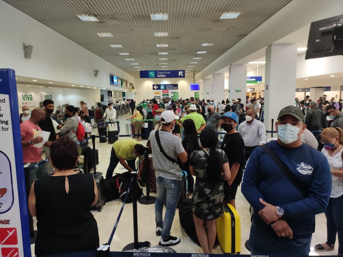 Aeropuerto de Mérida registra 39 vuelos este viernes; último día de vacaciones de Semana Santa