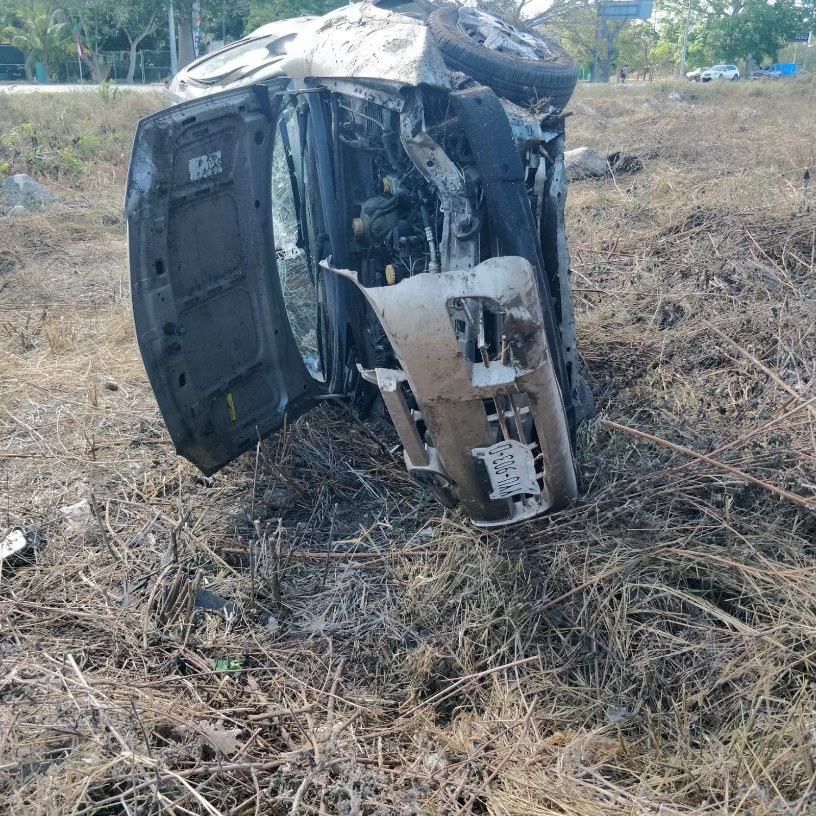 La Guardia Nacional se encargó del accidente en la carretera Mérida-Progreso