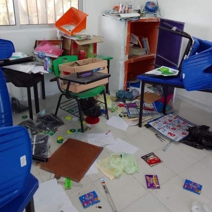 Las escuelas afectadas fueron la primaria Manuel Ávila Camacho y 20 de Noviembre, de la comisaría de Flamboyanes en Progreso