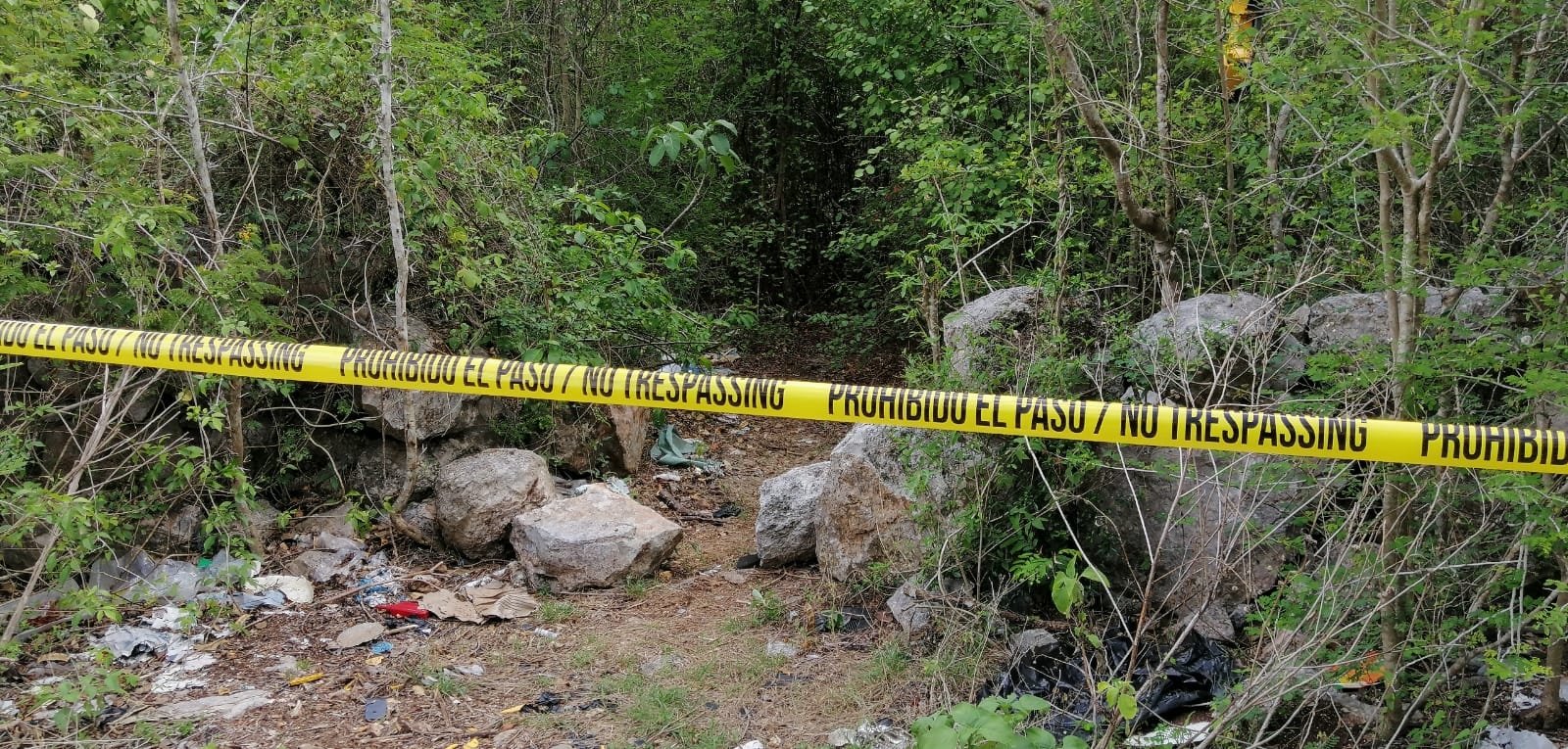 Hallan cadáver calcinado en un basurero de Tahmek, Yucatán