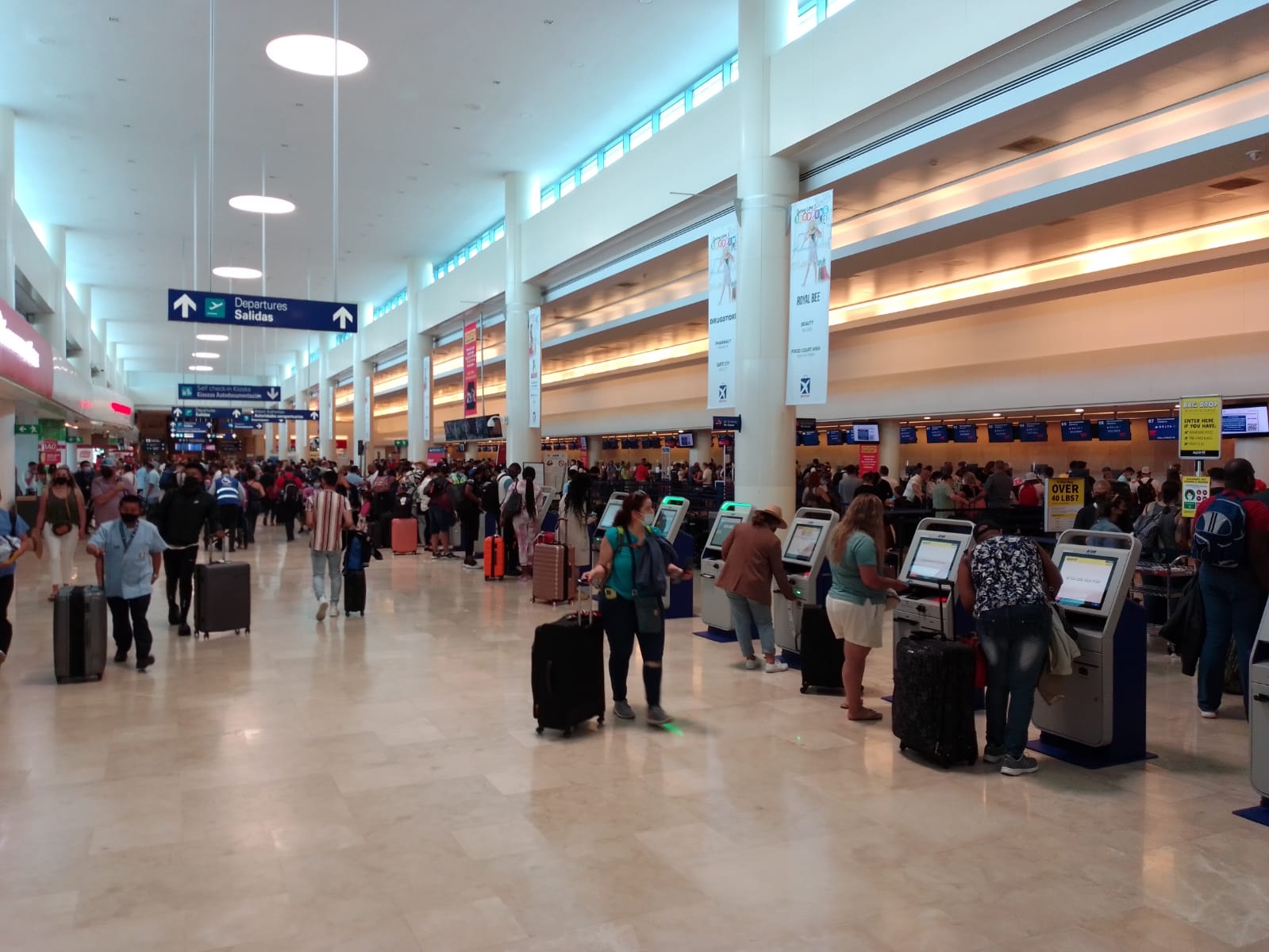 Se espera que ele aeropuerto de Cancún registe un promedio de 500 vuelos programados este 27 de abril