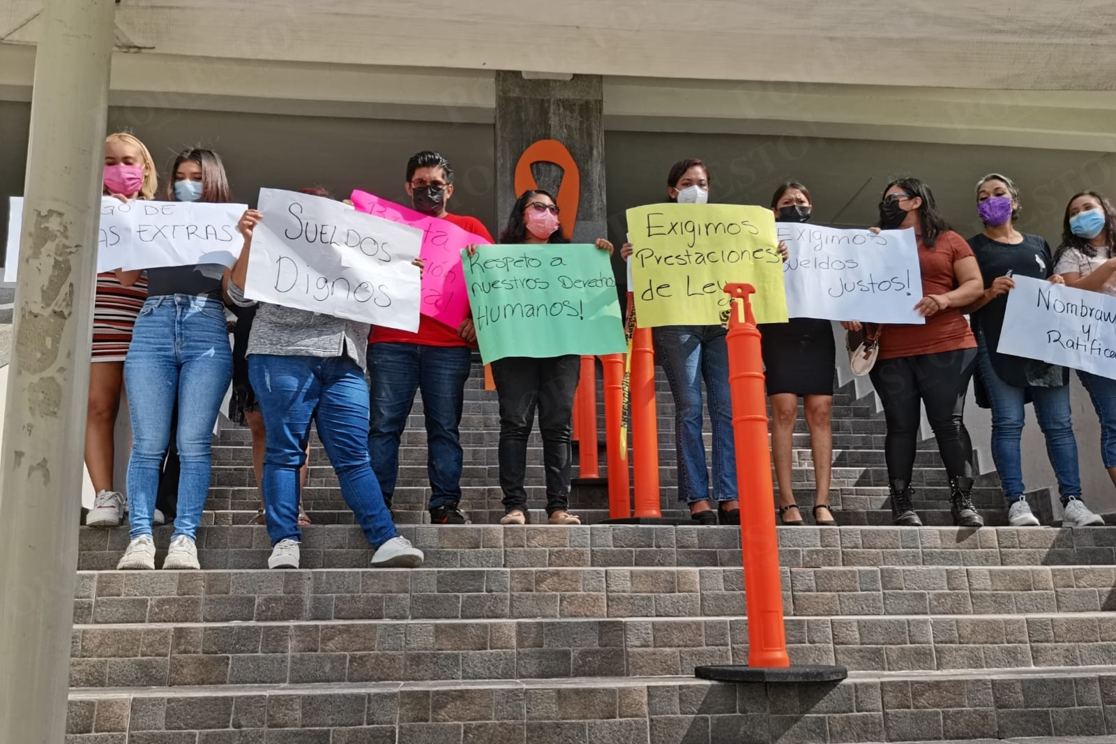 Los manifestantes indicaron que no ha recibido respuesta a sus peticiones por parte de las autoridades del Poder Judicial en Playa del Carmen