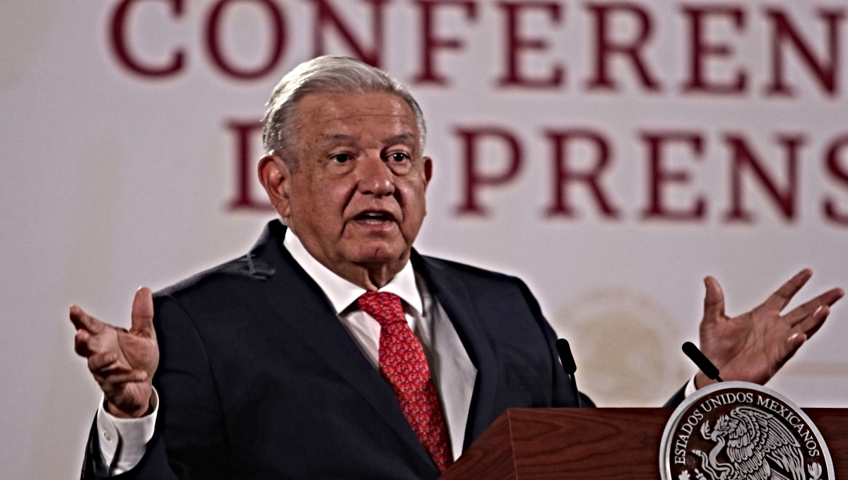 Andrés Manuel López Obrador durante la conferencia de prensa en Palacio Nacional. Foto: Cuartoscuro