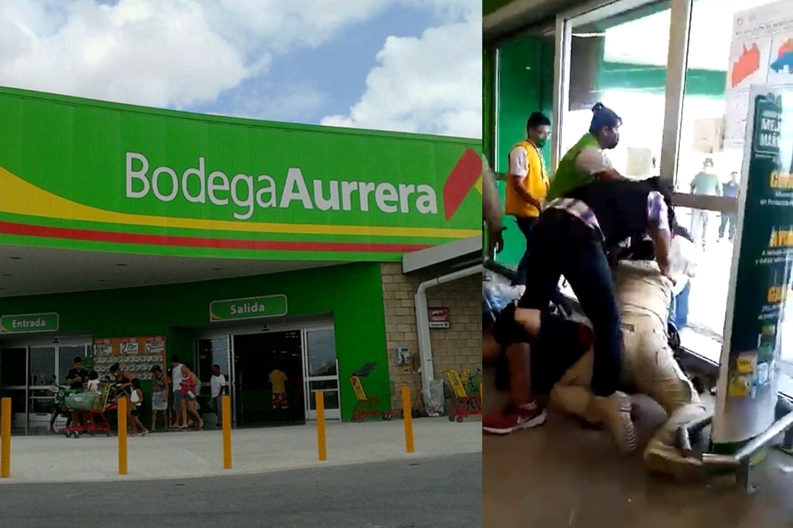 Exhiben detención de dos ladrones en un Bodega Aurrerá de Cancún: VIDEO