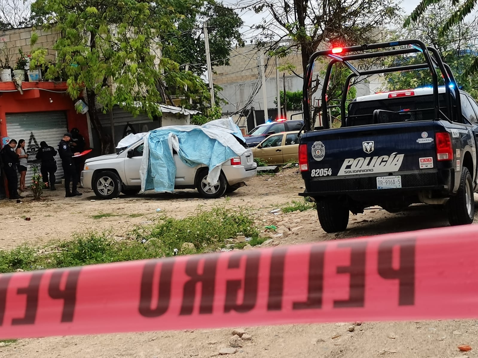 El hombre baleado fue atendido por paramédicos en el sitio del ataque armado en Playa del Carmen, sin que requiriera ser llevado a un hospital