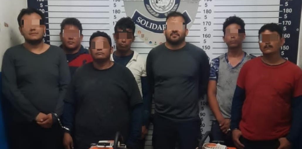 Los hombres fueron detenidos sobre carretera federal Playa del Carmen-Puerto Morelos