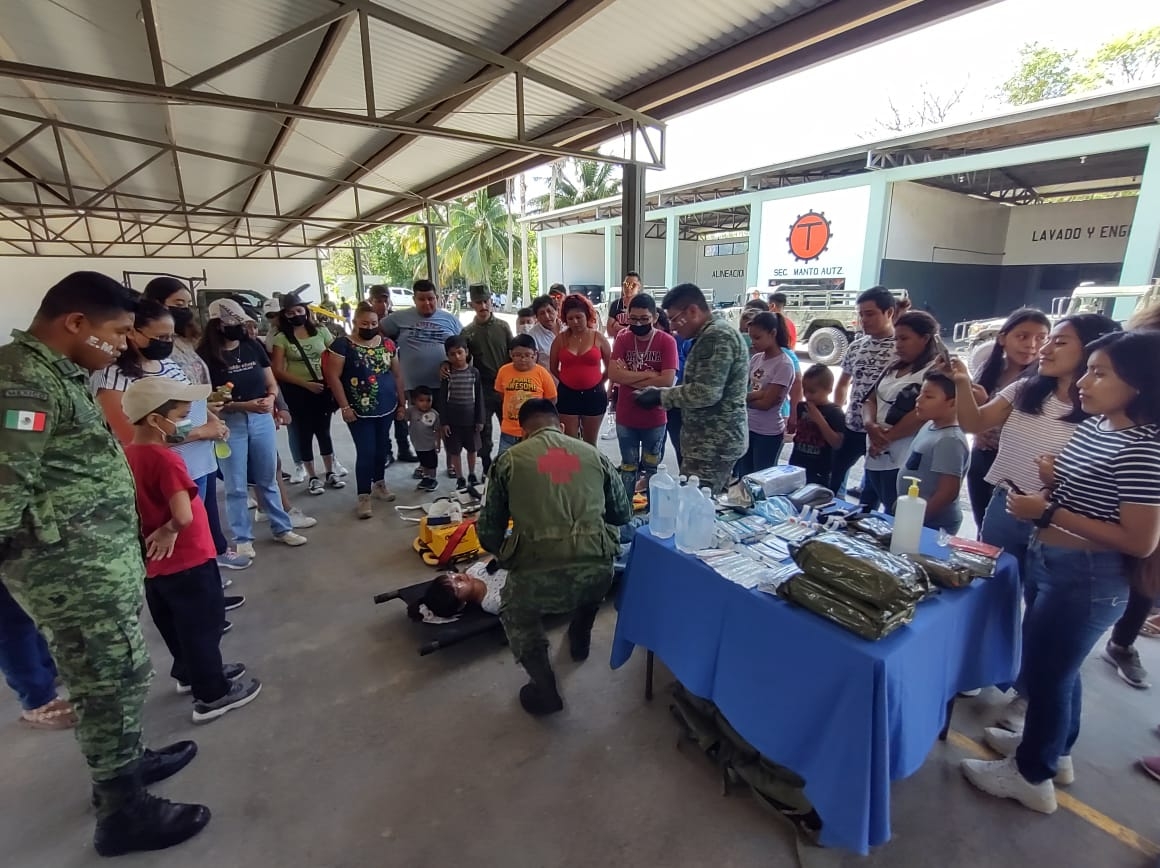 Disfrutaron del recorrido por las instalaciones para exposiciones, eventos deportivos, y dinámicas como bajar a rapel, entre otros